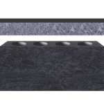 Cremation Pedestal Bench 4-0x1-2x0-4 Custom Bahama Blue Pedestal 3-6x0-10x1-2 P2/BRP w/ (4) 6"x10" Core Holes Seat AP, Pedestal Feet 4"; No Drain Holes