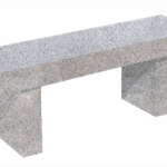 Straight Seat & Leg Bench 4-0x1-2x0-4 AP China Barre Grey (2) Straight Legs 1-0x0-4x1-2