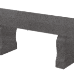 Straight Seat & Harp Leg Bench 3-0x1-2x0-4 AP Dark Cloud Grey (2) Harp Legs 1-0x0-4x1-2 AP