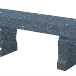 Straight Seat & Harp Leg Bench 4-0x1-2x0-4 AP BluePearl (2) Harp Legs 1-0x0-4x1-2