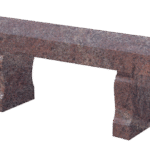 * Straight Seat & Harp Leg Bench 4-0x1-2x0-4 AP Paradiso (2) Harp Legs 1-0x0-4x1-2