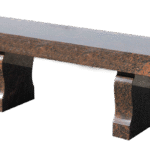 Straight Seat & Harp Leg Bench 4-0x1-2x0-4 AP Rustic Brown (2) Harp Legs 1-0x0-4x1-2