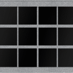 24 Niche Horizontal 2-Sided Columbarium 4-7x2-7x3-10 China Grey Walls/Jet Black Doors; 4x3 Niches Includes Rosettes, Key & 2 Extra Niche Doors CFS-L-SY-191