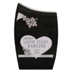 Curved Top with Chamfers 2-2x0-6x3-0 All Polished JetBlack