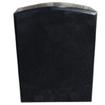 Oval Top w/ Chamfers 2-0x0-6x2-6 P5 Jet Black Chamfers on Front Only