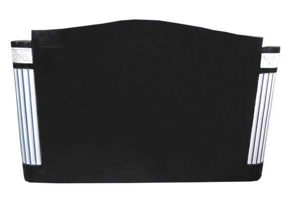 SFF038P5JB.png Serptop w/ flutes and flowers 4-0x0-8x2-6 P5 Jet Black - Image 1