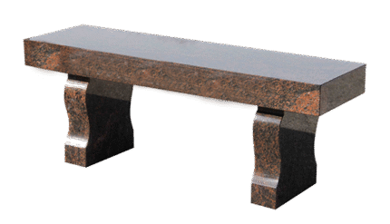 Straight Seat & Harp Leg Bench 4-0x1-2x0-4 AP Rustic Brown (2) Harp Legs 1-0x0-4x1-2