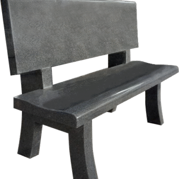 Park Bench 4-0x1-2x0-2 AP Dark Cloud Grey Back 4-0x0-2x1-2; (2) Legs 1-8x0-2.5x2-6