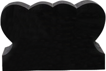 Double heart 3-0x0-6x2-0 P2/BRP Jet Black