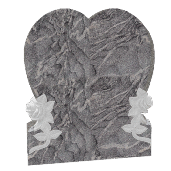 Single Heart with carved flowers 2-0x0-6x2-4 AP Paradiso