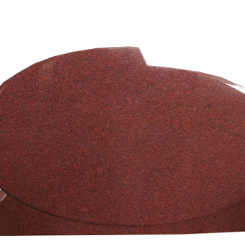 Oval Design 3-0x0-6x2-0 AP India Red Chamfers and Recess on Front Only