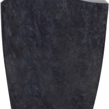 Tall Wave Design 2-2x0-6x3-0 All Polished Bahama Blue Chamfer on front only